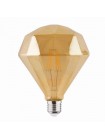 Світлодіодна лампа Filament RUSTIC DIAMOND-6 6W E27 2200К HOROZ ELECTRIC 001-034-0006-010