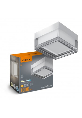LED світильник IP65 квадратний VIDEX BHD02 9W 2800-4000-6000K White VL-BHD02-09CWW - 487801