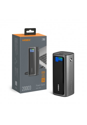 Повербанк 20000mAh VIDEX VPB-350 130W PD100W +Display VPB-350-G - 487153