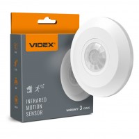 Датчик руху та освітленості VIDEX VL-SPC05W 220V 800W інфрачервоний білий VL-SPC05W - 488440