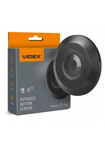 Датчик руху та освітленості VIDEX VL-SPC05B 220V 800W інфрачервоний чорний VL-SPC05B - 488433