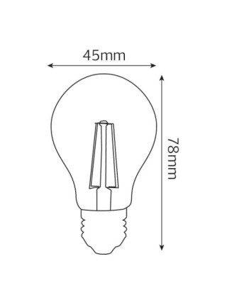 Світлодіодна лампа FILAMENT MINI GLOBE-6 6W Е27 2700К HOROZ ELECTRIC 
001-063-0006-010