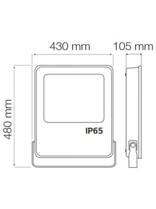 Прожектор світлодіодний LEOPAR-400 400W 6400К HOROZ ELECTRIC 
068-006-0400-010
