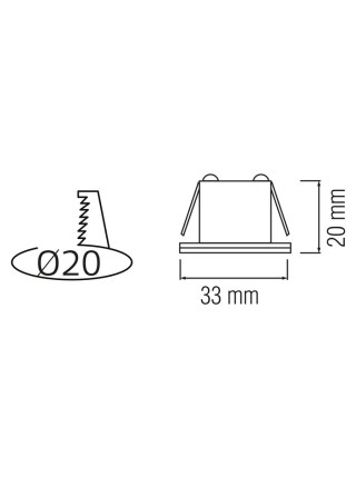 Світлодіодний світильник MONICA 1W 4200К хром HOROZ ELECTRIC 
016-003-0001-050