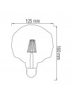Світлодіодна лампа Filament RUSTIC CRYSTAL-6 6W E27 HOROZ ELECTRIC 001-036-0006-010