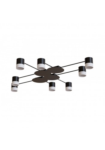 Світильник STARK CL-8/4-ACRIL 8xGX53 BK, 1060х100мм, чорний, HOPFEN