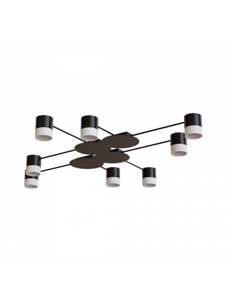 Світильник STARK CL-8/4-ACRIL 8xGX53 BK, 1060х100мм, чорний, HOPFEN