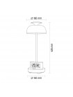 LED лампа настiльна з акумулятором VIDEX VL-TF24G 8W 4000K+RGB Green VL-TF24G - 400233