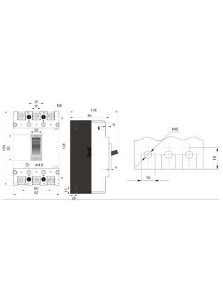 Автоматичний вимикач Промфактор FMC2/3U 25А 3-5In ( FMC23U0025/5 )