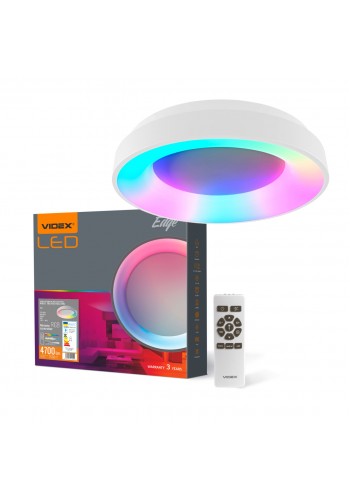 LED світильник VIDEX EDGE-RC-72W-WHITE (VLE-ERC-RGB-72W) VLE-ERC-RGB-72W - 542224