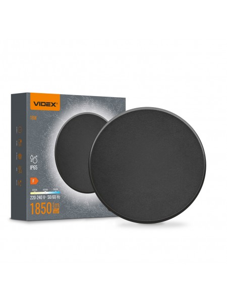 LED світильник настінний IP65 VIDEX WL03 18W 3000K-4000K-6500K Black VL-WL03-18CB - 487986