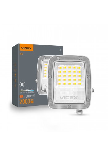 LED прожектор VIDEX F5 20W 3000-5000-6500K 230V White (VL-F5-020CW) VL-F5-020CW - 400448