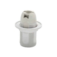 Патрон пластиковий з юбкою Е14 білий HOROZ ELECTRIC 
094-002-0004-010