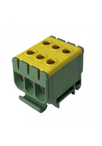 Клемник на DIN-рейку Al 6-50/Cu 6 2.5-50 мм² жовто-зелений Промфактор ( FT1050G3 )