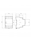Контактор модульний MCF3i 40-40 4P з ручним керуванням Промфактор ( MCF3i4040230 )