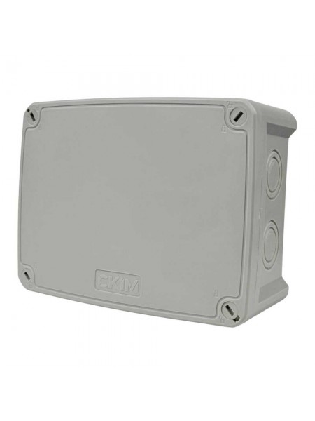 Коробка розподільча СКІМ K160 163х123х68 без отворів сіра IP67 ( B1102014 )