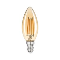 Лампа LED FILAMENT С37 6W E14 2200K (бронза) VIOLUX ( 833022 )