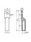 Наконечник мідний DT 016 Промфактор ( CL/CR-16-8 )