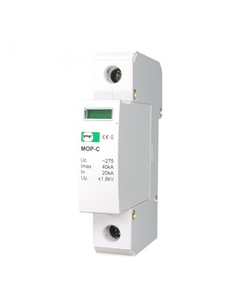 Обмежувач перенапруги MOP1-C 20кА/40кА/275В Промфактор ( MOP1-C275/20 )