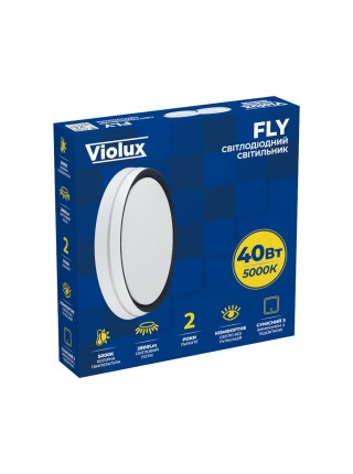 Світильник LED FLY 40W 5000K круг сірий Violux ( 200110 )