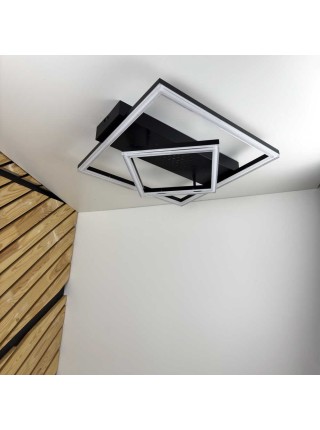 Світильник LED smart KENZO-S+пульт 100W 3000-5000K IP20 квадрат чорний Violux ( 220685 )