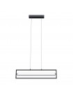 Світильник LED smart PRADA-P+пульт 90W 3000-5000K IP20 прямокутник чорно-білий Violux ( 220735 )