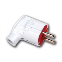 Вилка кутова з заземленням HOROZ ELECTRIC 
300-000-704
