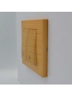 Вимикач ELBI ZENA Woodline клен 2кл прохідний без рамки ( 609-012700-211 )