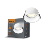 Світильник VIDEX під лампу GU10 врізний Круглий Білий VL-SPF09R-W VL-SPF09R-W - 482967