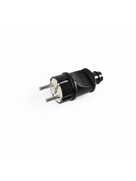 Вилка мережева з/з пряма 16А чорна TITANUM STANDARD TF-PL116G-B - 483971