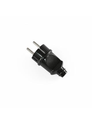 Вилка мережева з/з пряма 16А чорна TITANUM STANDARD TF-PL116G-B - 483971