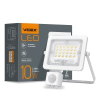 LED прожектор VIDEX F2e 10W 5000K з датчиком руху та освітленості VL-F2e105W-S - 480437