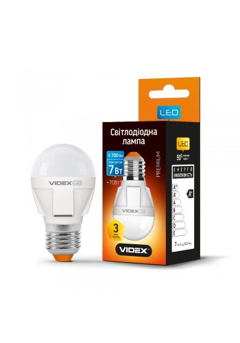 LED лампа VIDEX PREMIUM G45 7W E27 4100K