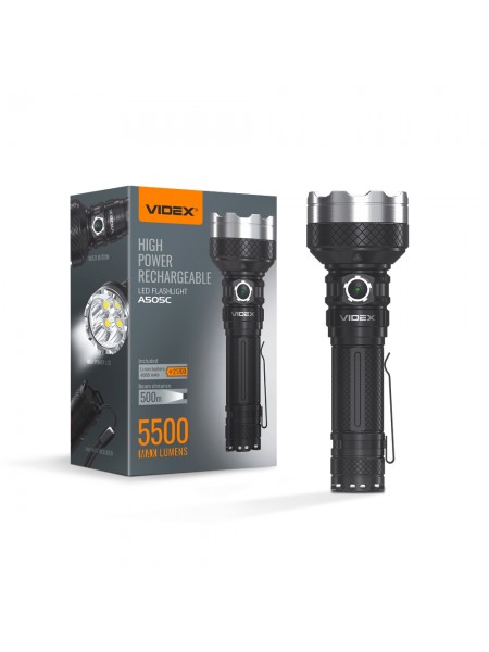 Портативний світлодіодний ліхтарик VIDEX VLF-A505C 5500Lm 5000K VLF-A505C - 483209