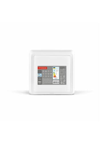 LED Світильник квадратний накладний TITANUM 12W 5000K TL-BHS20-125 - 482639