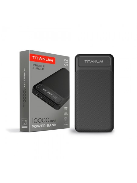 Повербанк TITANUM 912 Black 10000mAh TPB-912-B - 483452
