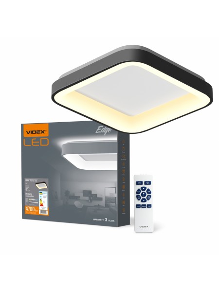 LED світильник VIDEX EDGE-SC-72W-BLACK (VLE-ESC-72B) VLE-ESC-72B - 542255
