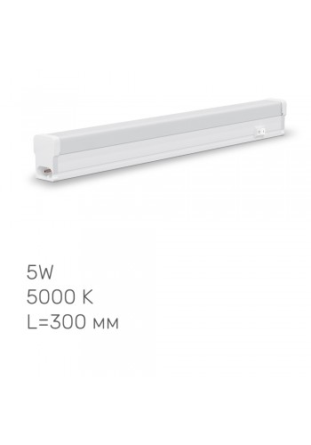 LED свiтильник лiнiйний Т5 TITANUM 5W 0.3М 5000K TL-T5-05035 - 480536