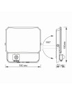 LED прожектор VIDEX F3 50W 5000K з датчиком руху 220V Black (VLE-F3-0505B-S) VLE-F3-0505B-S - 542491