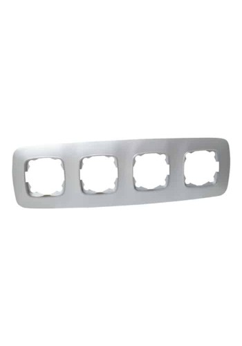 Рамка 4-на срібло ELA HOROZ ELECTRIC 112-007-0014-020