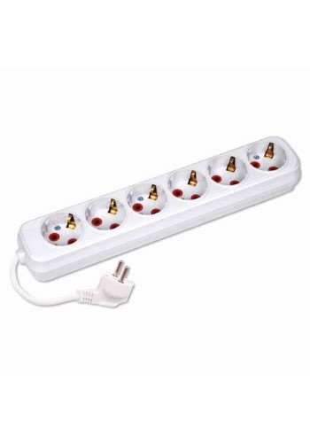 Подовжувач 6 гнізд 2 М з заземленням HOROZ ELECTRIC 200-602-601