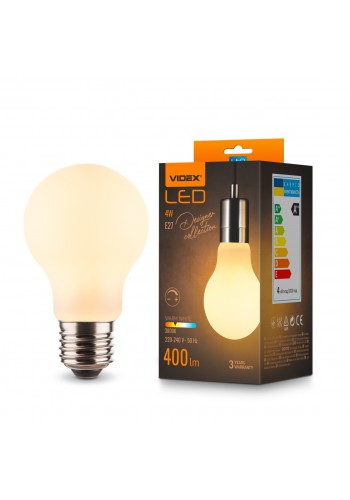 LED лампа VIDEX Filament VL-DA60MO 4W E27 3000K Porcelain dimmable VL-DA60MO - 484466