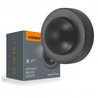 Датчик руху та освітленості VIDEX VL-SPC46B 220V 2000W інфрачервоний чорний VL-SPC46B - 488457