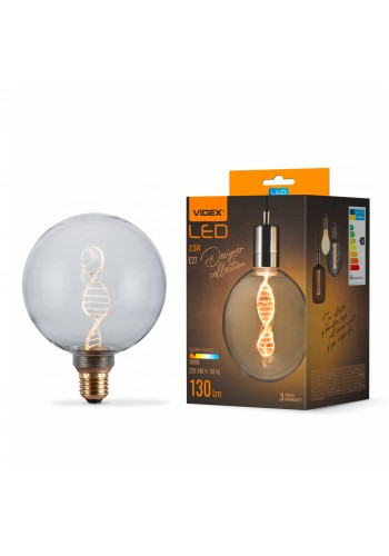 LED лампа VIDEX Filament VL-DNA-G125-C 3.5W E27 1800K VL-DNA-G125-C - 484435