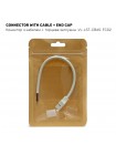 Конектор з кабелем + торцева заглушка для LED стрічки VIDEX VL-LST-CB65-FC02 VL-LST-CB65-FC02 - 489768