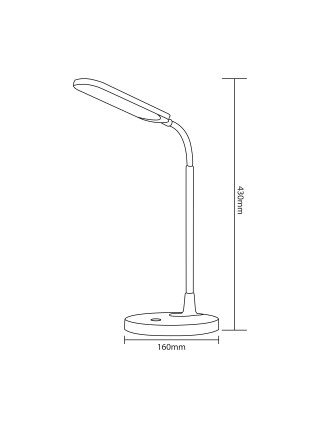 Світильник настільний LED AYLA 8W білий HOROZ ELECTRIC 
049-036-0008-010
