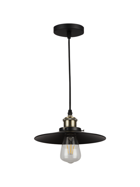 Світильник HOPFEN LOFT DFN 1 PD BK (E27, max 40W)
