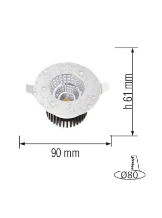 Світлодіодний світильник GABRIEL 6W ІР 65 HOROZ ELECTRIC 
016-029-0006-010