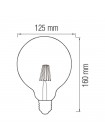 Світлодіодна лампа Filament RUSTIC MERIDIAN-6 6W E27 HOROZ ELECTRIC 001-037-0006-010
