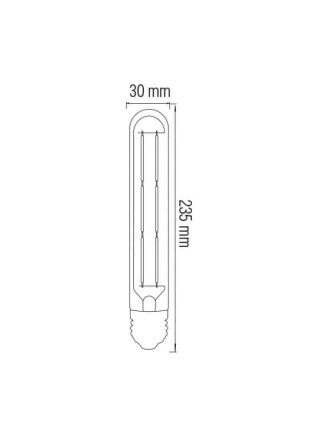 Світлодіодна лампа Filament RUSTIC TUBE-8 8W E27 2200К HOROZ ELECTRIC 
001-033-0008-010